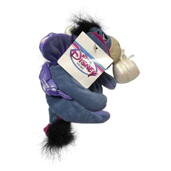 NWT 90s Disney Store SUGAR EEYORE Vintage DISNEY Mini Beanie Doll - Picture 3 of 3